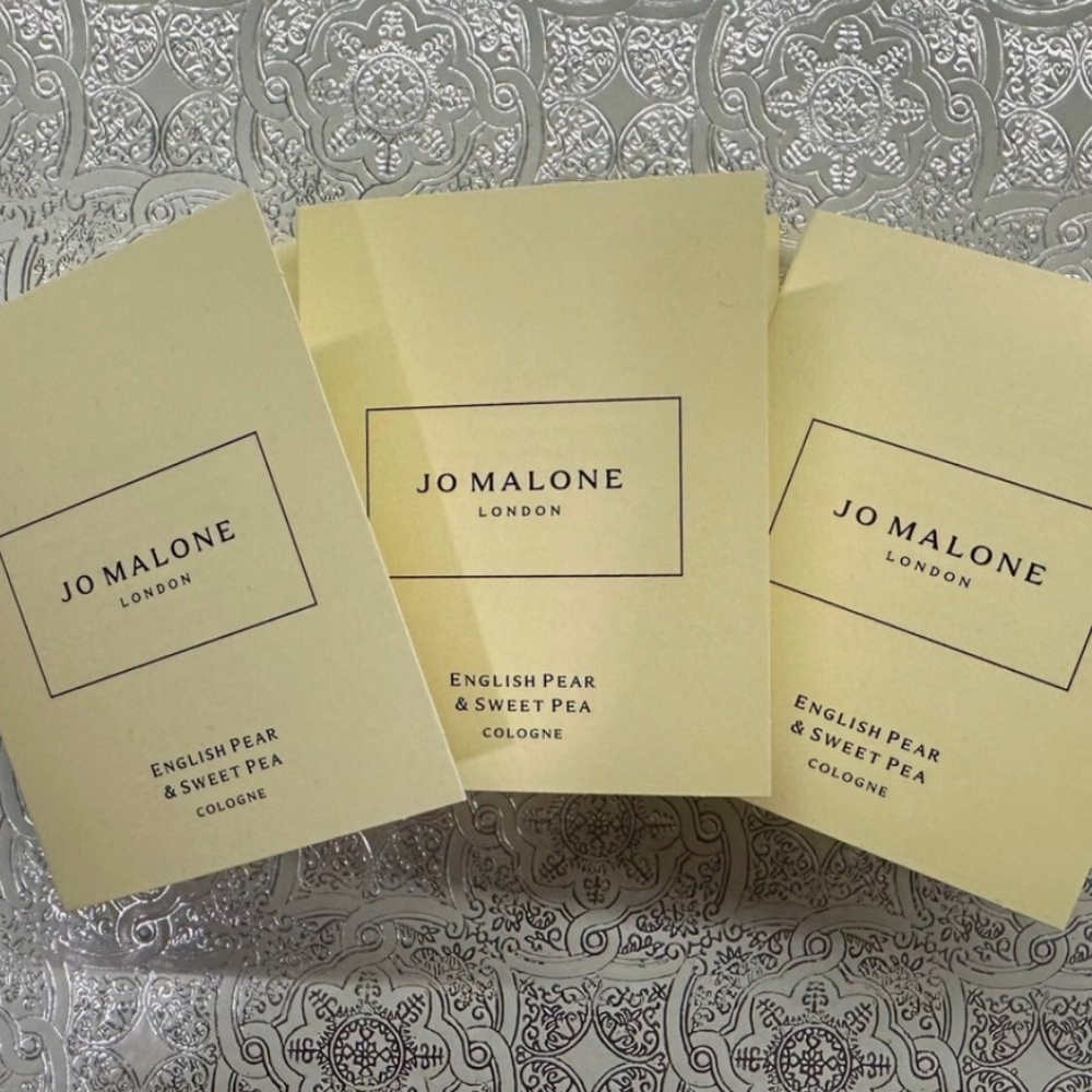 Jo malone ENGLISH PEAR SWEET PEA SAMPLE x3 Bundle BRAND NEW